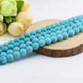 M0006 Atacado Moda Rodada Enfeite Cor Azul Solto Real Natural Turquesa Gemstones Beads